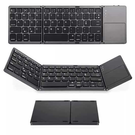 Foldable Wireless Bluetooth Keyboard with TouchPad